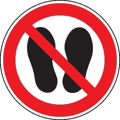 Verbotsschild Fol Fläche betr. D100mm Verbotsschild Fol Fläche betr. D100mm von EDE - Wolk