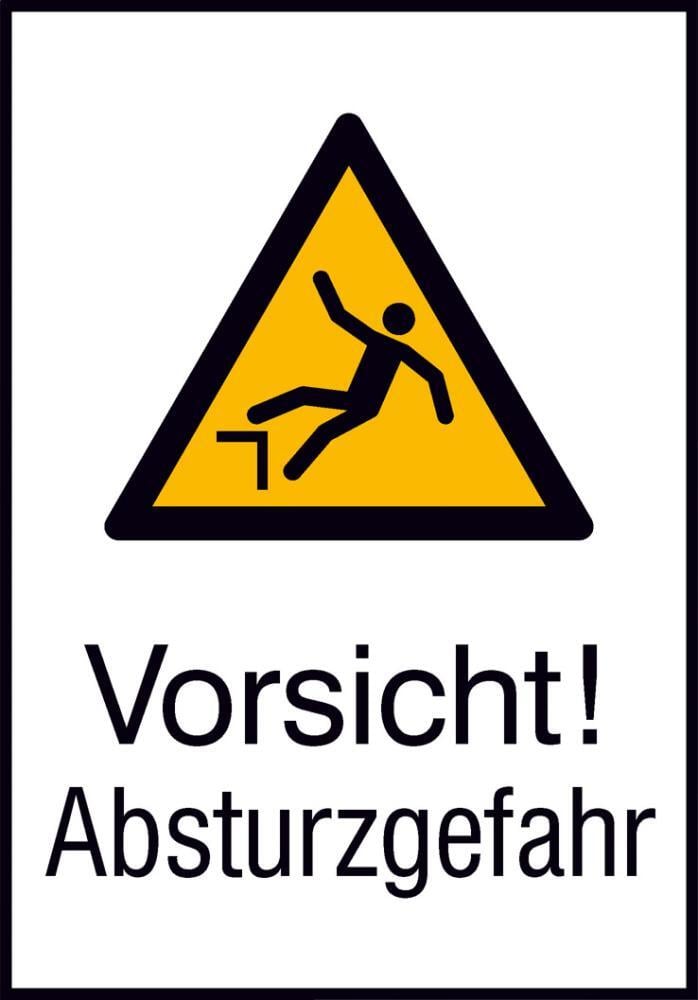 Warnschild Alu gepr Absturzgefahr 262x371 Warnschild Alu gepr Absturzgefahr 262x371 von EDE - Wolk