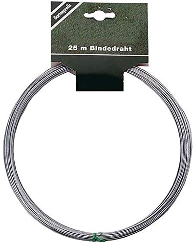 E-FLOR Bindedraht verz. 1,0 mm 25m Ring m. Aufh. von EDE