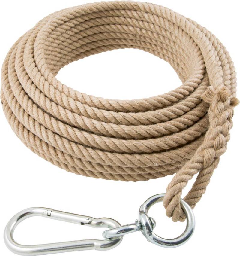 Hanfseil 16 mm, 20 m langSchlaufe Karabiner Wirbel von EDE
