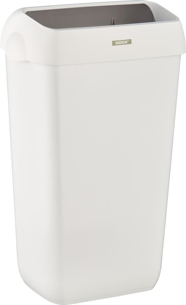 Katrin Abfalleimer 25L mit Deckel, weiss von EDE