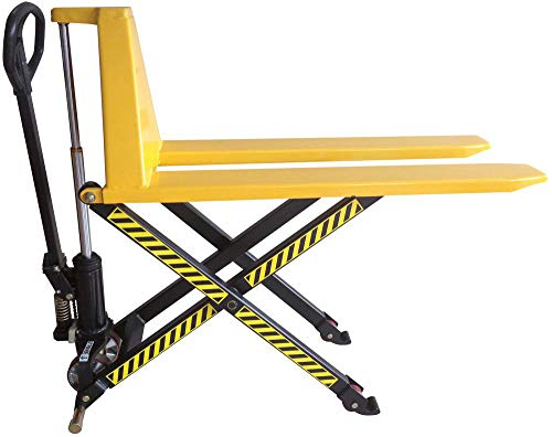 EDE Neutral Scherengabelhubwagen HLT1-520 Hublast 1000 kg (Gelb, Polyurethan, Scherenhubwagen) von EDE