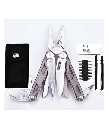 DL30 Multitools Hand Diy Multitools Multitool-Kmme Klappmesser Scherenschneider EDC Survival ar Manuel Zan(DL30-Grey) von EDEDE