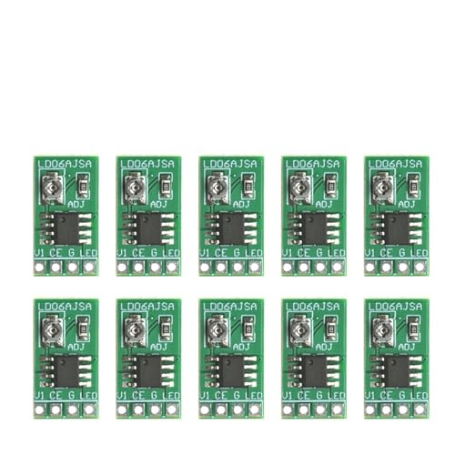 EDEDE LED Transformator 1–10 Stück DC 3,3/3,7 V 5 V LED-Treiber 30–1500 mA Konstantstrom einstellbares PWM-Steuerplatine USB-LED-Taschenlampe 18650 Li-Ionen(10pcs) von EDEDE