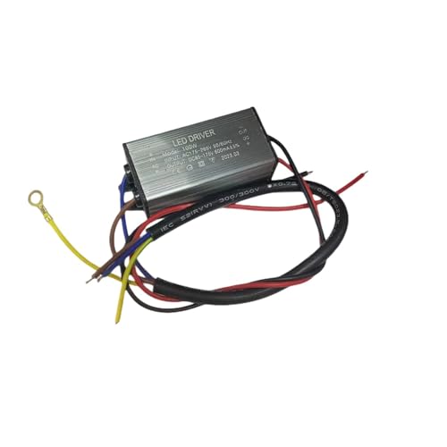 EDEDE LED Transformator LED Wasserdichter Treiber Netzteil 1-100w Volle String Deckenleuchte Wandfluter Lampe Transformator Konstantstrom Wasserdichtes Vorschaltgerät(100w600ma Leather line) von EDEDE