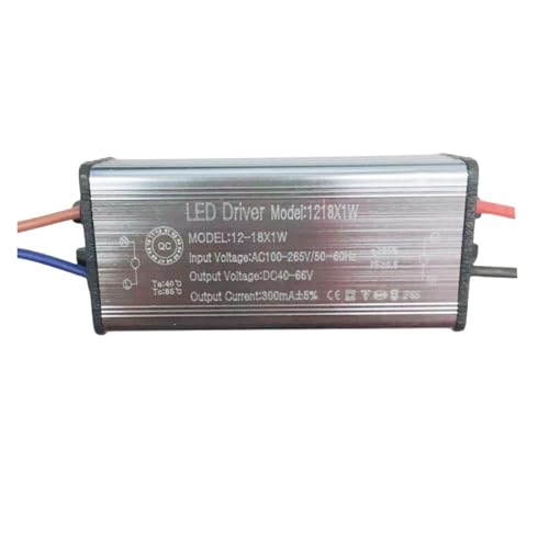 EDEDE LED Transformator LED Wasserdichter Treiber Netzteil 1-100w Volle String Deckenleuchte Wandfluter Lampe Transformator Konstantstrom Wasserdichtes Vorschaltgerät(12-18x1W Terminal Wire) von EDEDE