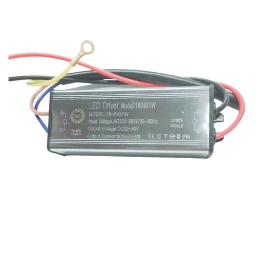 EDEDE LED Transformator LED Wasserdichter Treiber Netzteil 1-100w Volle String Deckenleuchte Wandfluter Lampe Transformator Konstantstrom Wasserdichtes Vorschaltgerät(18-24X1 Leather line) von EDEDE