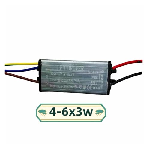 EDEDE LED Transformator LED Wasserdichter Treiber Netzteil 1-100w Volle String Deckenleuchte Wandfluter Lampe Transformator Konstantstrom Wasserdichtes Vorschaltgerät(4-7x3 Leather line) von EDEDE