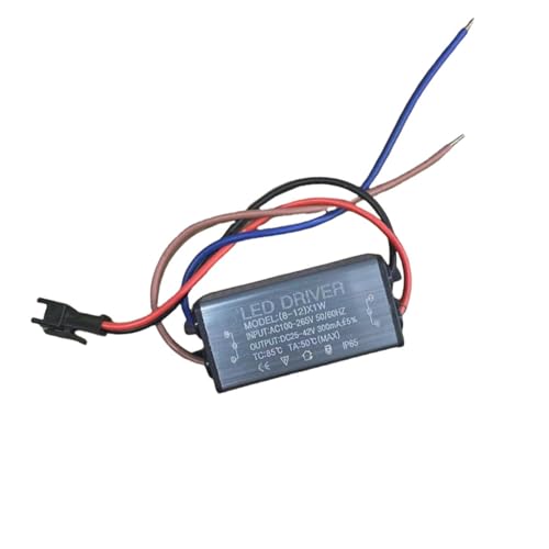 EDEDE LED Transformator LED Wasserdichter Treiber Netzteil 1-100w Volle String Deckenleuchte Wandfluter Lampe Transformator Konstantstrom Wasserdichtes Vorschaltgerät(8-12 * 1W Terminal Wire) von EDEDE