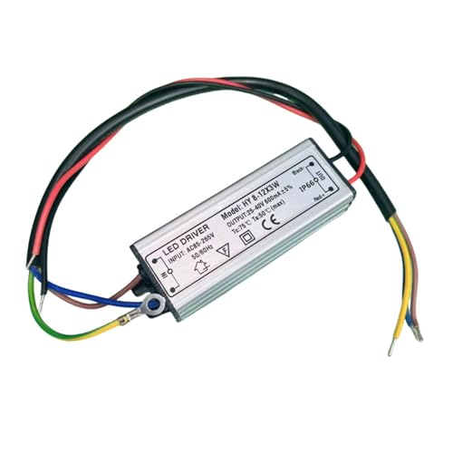 EDEDE LED Transformator LED Wasserdichter Treiber Netzteil 1-100w Volle String Deckenleuchte Wandfluter Lampe Transformator Konstantstrom Wasserdichtes Vorschaltgerät(8-12x3w Leather line) von EDEDE