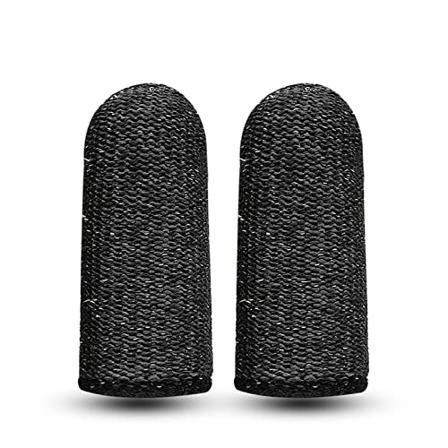 EDEDE Schnittschutzhandschuhe, 10 Stücke Fingerlinge Schnittfeste Ärmel Daumenschutz Wiederverwendbare Fingerspitzenabdeckungen Kommissionierhandschuhe for Küchenzubehörwerkzeug(Noir) von EDEDE