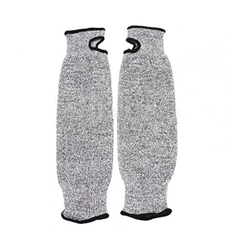 EDEDE Schnittschutzhandschuhe, 1Pc Level 5 HPPE Schnittfeste Anti-Pannen-Arbeitsschutz-Armschutzabdeckung Verschleißfeste Armschutzabdeckung(35cm) von EDEDE