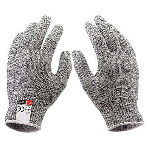 EDEDE Schnittschutzhandschuhe, Anti-Schnitt-Handschuhe der Klasse 5 Verschleißfester Arbeitsschutz Anti-Kratz-Anti-Messer Anti-Fisch-Küchenhandschuhe Anti-Schnitt(M(15-25cm)) von EDEDE