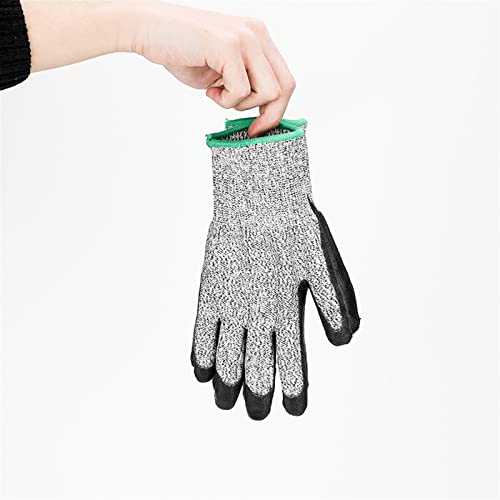 EDEDE Schnittschutzhandschuhe, Grade 5 Anti-Cutting-Handschuhe Stahldraht Anti-Cutting Special Soldier Glass Factory Verschleißfester und Anti-Cutting Hand Lengtheni Sicherheits-Arbeitshandschuh(XL) von EDEDE