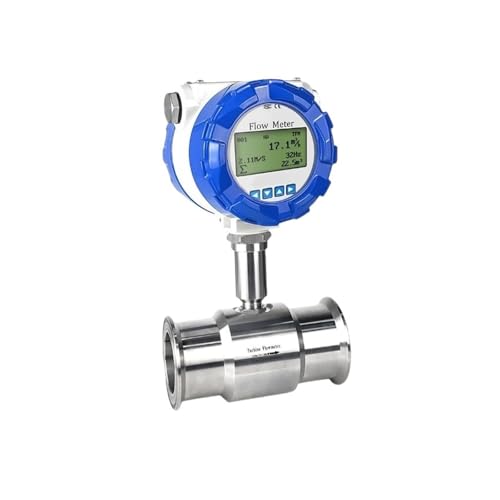 Wasserdurchflussmesser, Digitaler Durchflussmesser SS304 4-20mA RS485-Ausgang Flüssigkeitsmesser Durchflussmesser Wassermessgerät für Wasser, Diesel und andere Flüssigkeiten(DN40) von EDEDE
