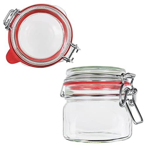 12 x 300ml Einmachgläser mit Bügelverschluss | EDEL KRAUT - Premium Einweckglas Bügelglas Drahtbügelglas Vorratsglas - Glas aus deutscher Glashütte - mason jar - Marmeladenglas von EDEL KRAUT Manufaktur des Lebens