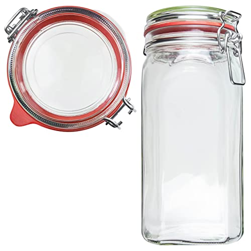 Einmachgläser mit Bügelverschluss 16 x 1500ml | EDEL KRAUT - Premium Einweckgläser Bügelgläser Drahtbügelgläser Vorratsgläser - Gläser aus deutscher Glashütte - mason jar - Marmeladengläser von EDEL KRAUT Manufaktur des Lebens