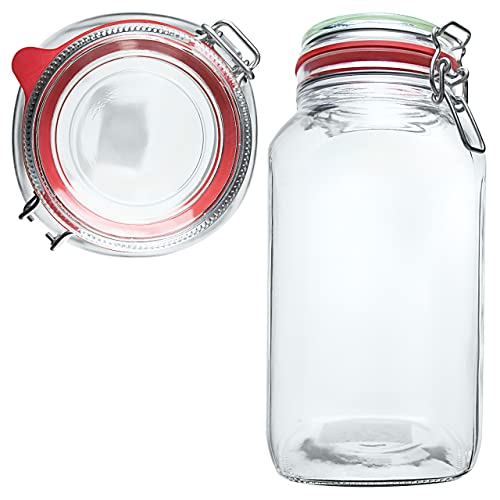 Einmachgläser mit Bügelverschluss 3 x 2,5l | EDEL KRAUT - Premium Einweckgläser Bügelgläser Drahtbügelgläser Vorratsgläser - Gläser aus deutscher Glashütte - mason jar - Marmeladengläser von EDEL KRAUT Manufaktur des Lebens