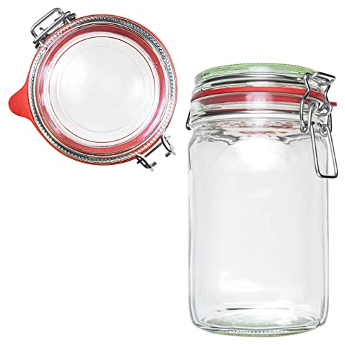 Einmachgläser mit Bügelverschluss 4 x 1100ml | EDEL KRAUT - Premium Einweckgläser Bügelgläser Drahtbügelgläser Vorratsgläser - Gläser aus deutscher Glashütte - mason jar - Marmeladengläser von EDEL KRAUT Manufaktur des Lebens