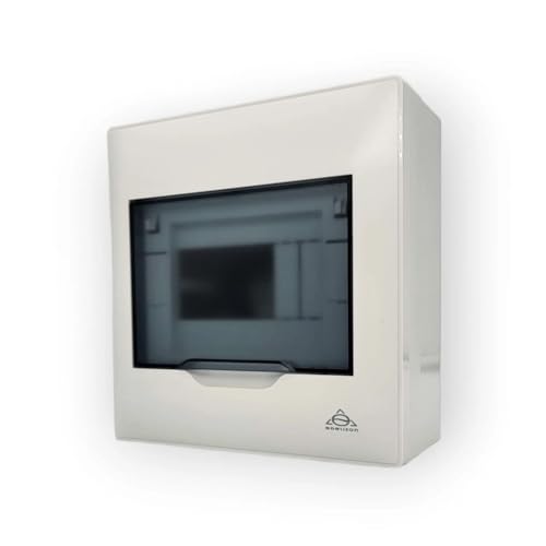 EDELIZON Aufputz-Sicherungskasten 6-24 Module weiß IP40 (8 Module) ABS/Polycarbonat DX von EDELIZON