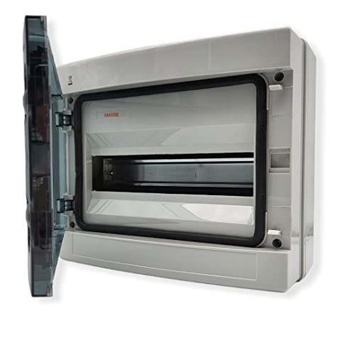 Sicherungskasten Verteilerkasten Aufputz IP65 8-12 Module (12 Module) von EDELIZON