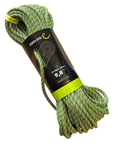 Edelrid Kletterseil On Sight 9,8 mm (dynamisches Einfachseil), Farbe:Green, Größe:80 Meter von EDELRID