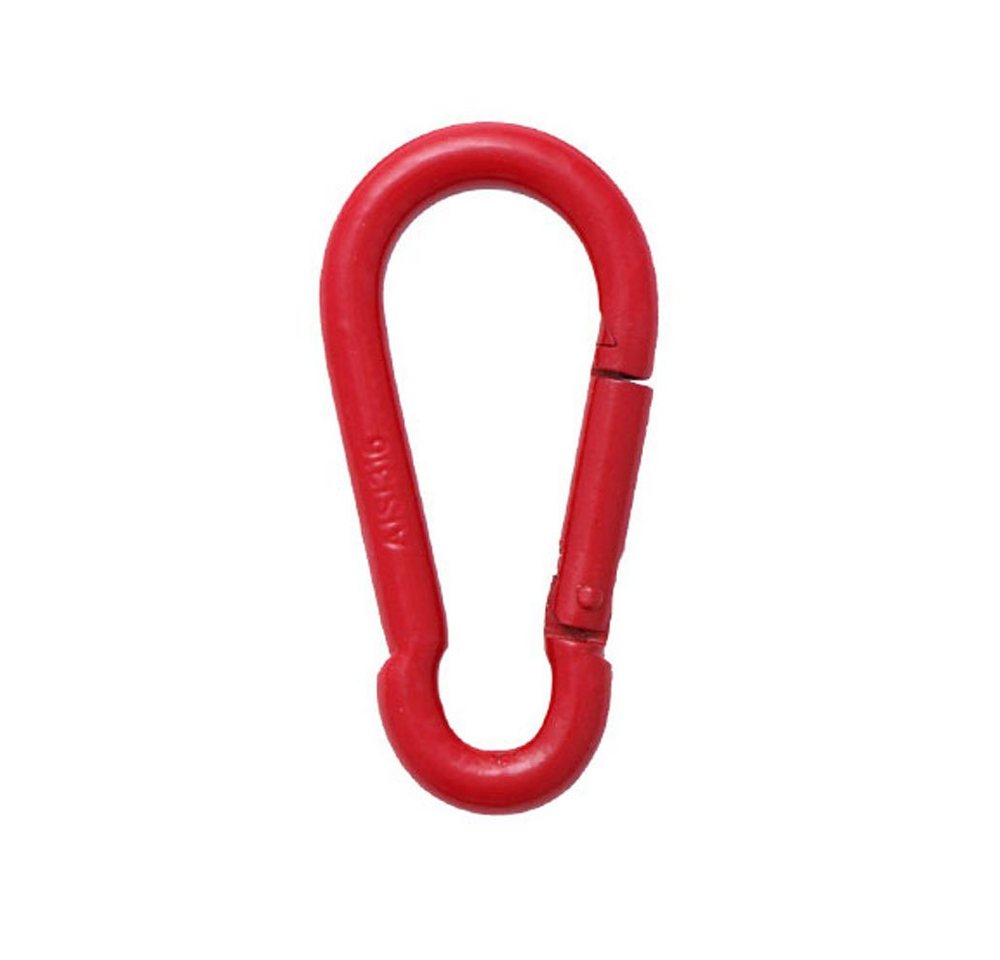 EDELSTAHL.NIRO Karabiner Edelstahl Karabinerhaken mit PE-Beschichtung, (5 St) von EDELSTAHL.NIRO