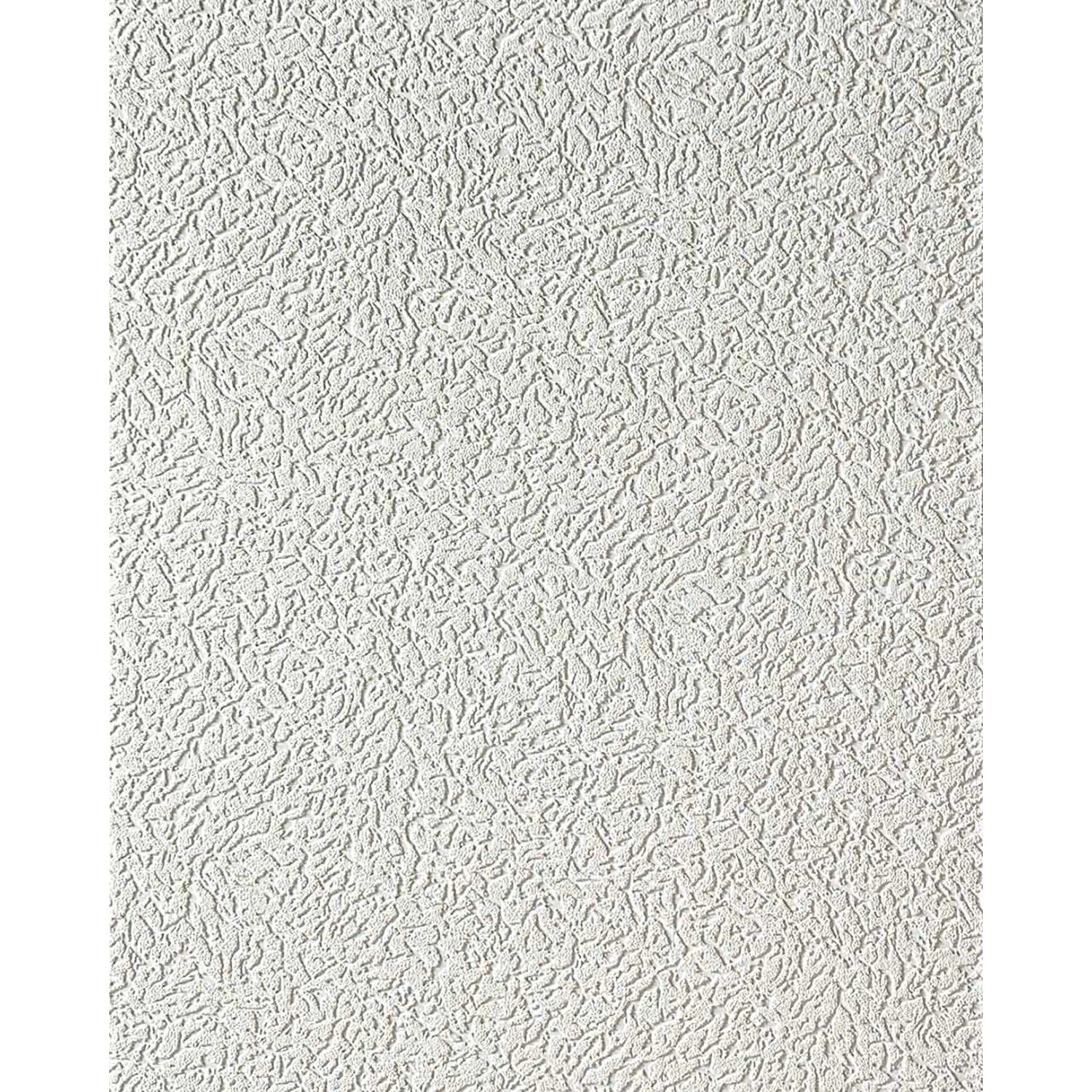 EDEM 202-40 Dekorative Vinyl-Schaum-Tapete Weiß Rauhfaser Putz Optik 7,95 qm 15,00 m x 0,53 m 7,95 m2 Weiß von EDEM