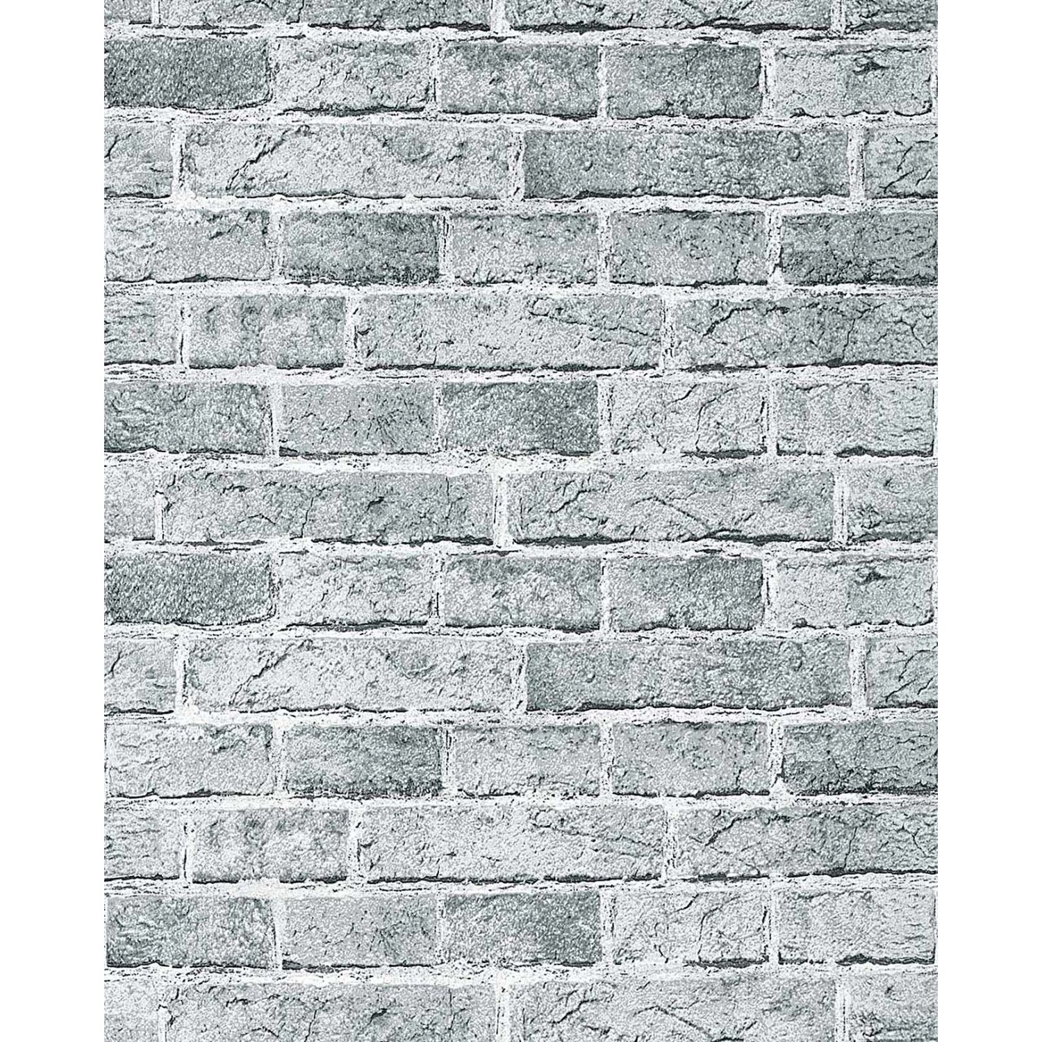 EDEM 583-26 3D Rustikale Vinyl Tapete Vintage Mauerstein Klinker Ziegel Brix Grau 10,05 m x 0,53 m 5,33 m2 Grau von EDEM