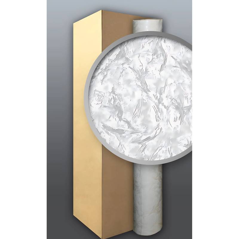 EDEM 80317BR60 Dekorative Struktur Wand Vlies-Tapete überstreichbar Weiß 1 Karton mit 4 Rollen 106 m2 Weiß von EDEM