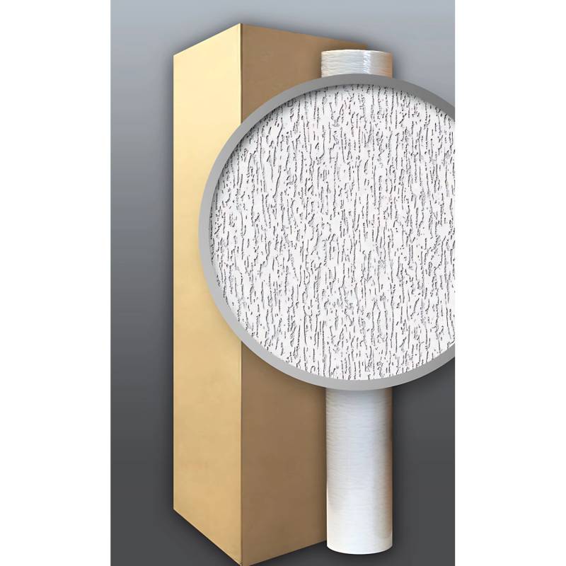 EDEM 80362BR70 Vliestapete überstreichbar ReibePutz Optik Weiß 1 Karton mit 4 Rollen 106 m2 Weiß von EDEM