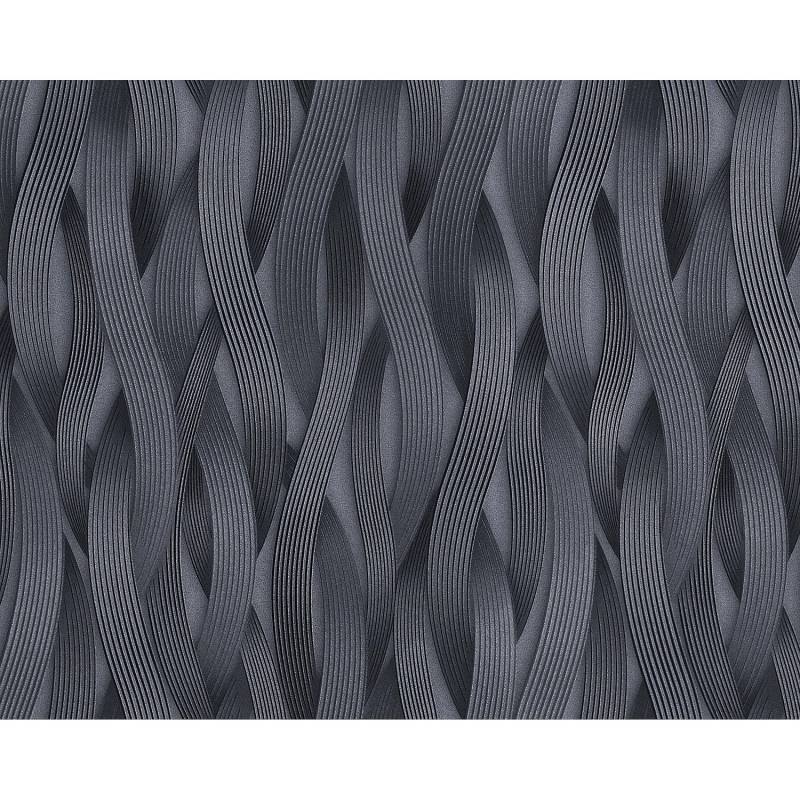 EDEM 81130BR29 Streifen Tapete Ton-In-Ton metallische Akzente Silber Grau 26,5m2 1,06 m x 10,05 m 10,65 m2 Platin von EDEM