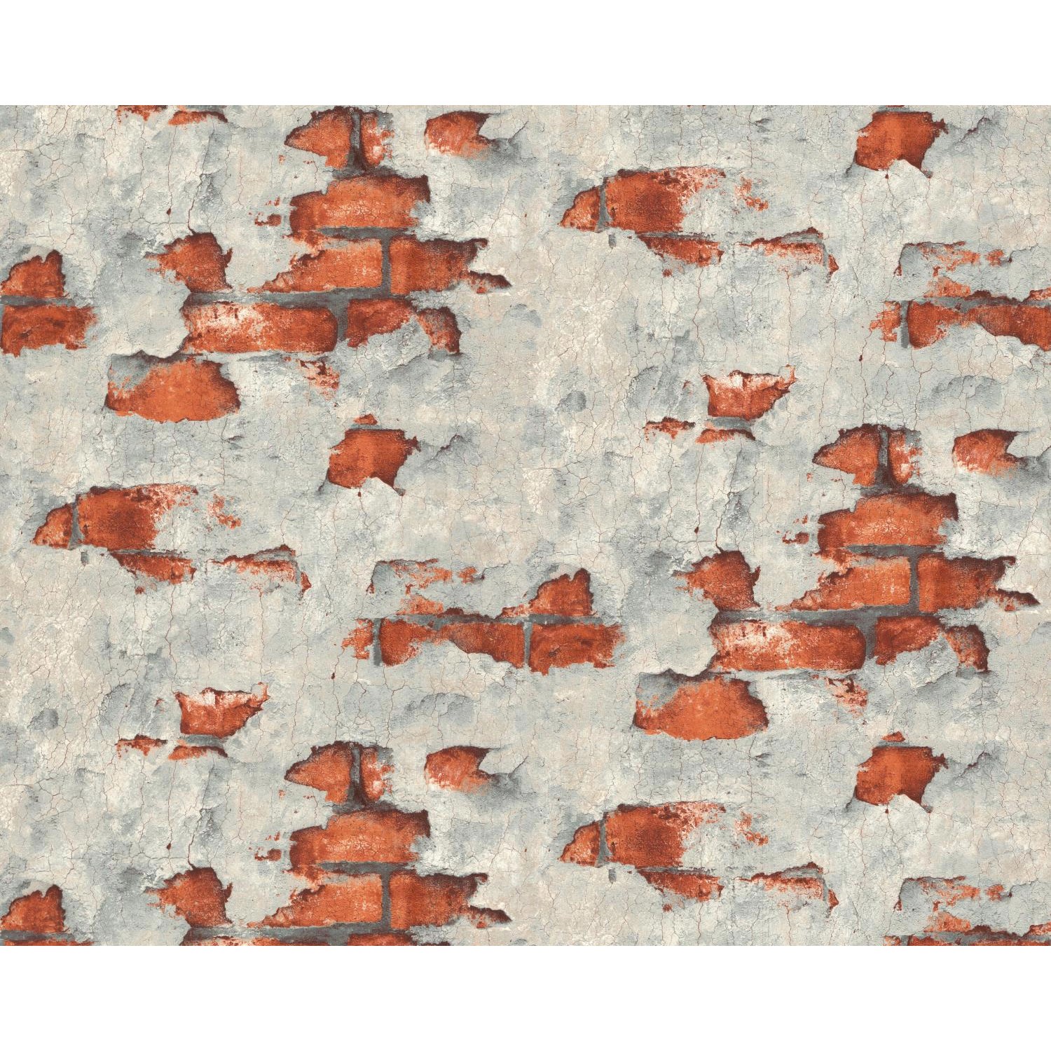 EDEM 819DN55 Stein Kacheln Tapete Spachteloptik Matt Grau Rot Grau 1,06 m x 10,05 m 10,65 m2 Grau von EDEM