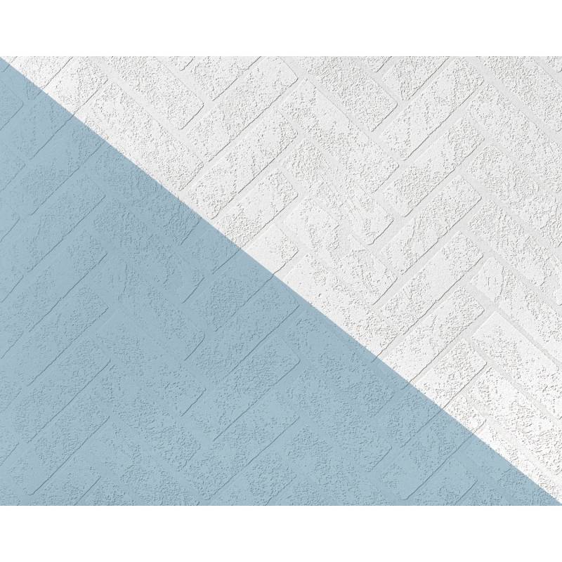 EDEM 83102BR70 Struktur-Tapete überstreichbar Steinoptik Ziegel Weiß 26,50 m2 1,06 m x 25,00 m 26,50 m2 Weiß von EDEM