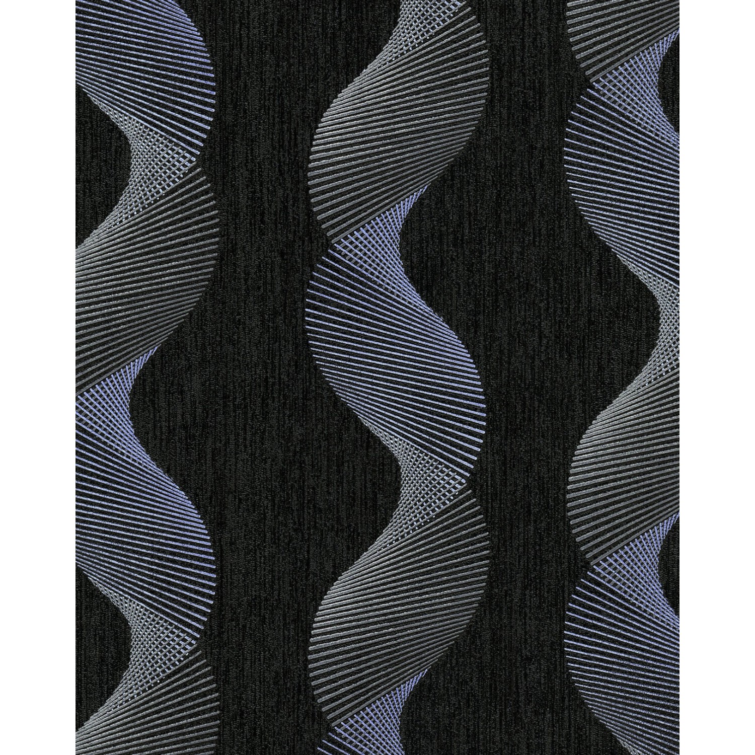 EDEM 85035BR36 Grafik Tapete geschwungene Linien Grau Violett-Blau 0,53 m x 10,05 m 5,33 m2 Anthrazit von EDEM