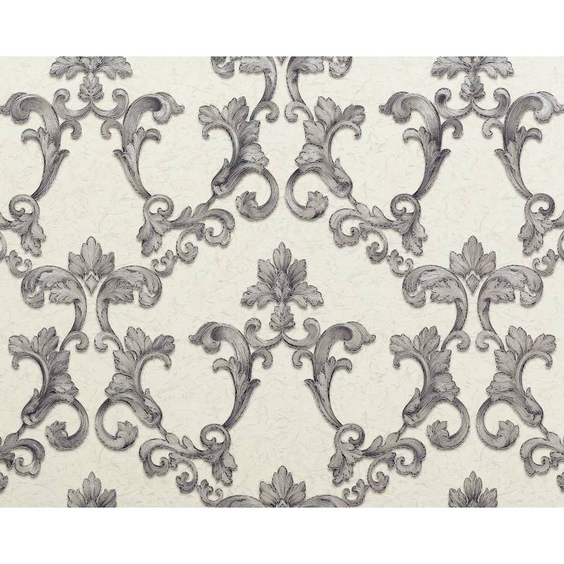 EDEM 9085-27 Barock Vliestapete Floral Schimmernd Weiß Silber Grau 1,06 m x 10,05 m 10,65 m2 Weiß EDEM 9085-27 Barock Vliestapete Floral Schimmernd Weiß Silber Grau 1,06 m x 10,05 m 10,65 m2 Weiß von EDEM
