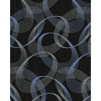 Edem - Grafik Tapete 85034BR36 Vinyltapete leicht strukturiert mit abstraktem Muster und metallischen Akzenten anthrazit schwarz-grau violett-blau Edem - Grafik Tapete 85034BR36 Vinyltapete leicht strukturiert mit abstraktem Muster und metallischen Akzenten anthrazit schwarz-grau violett-blau von EDEM
