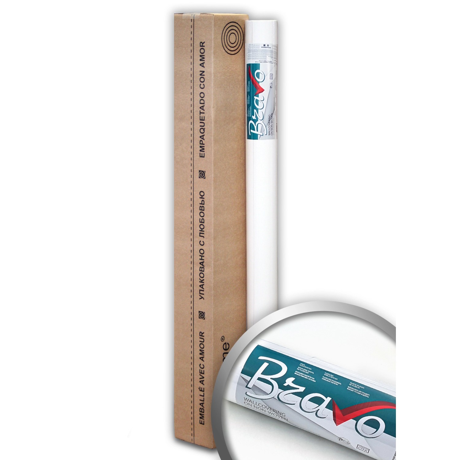 PROFHOME Xxl Malervlies Anstrich-Vlies glatte überstreichbare Vliestapete 60 g 25,05 m x 1,06 m 26,50 m2 Weiß von EDEM
