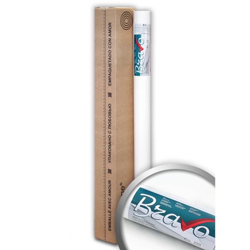 PROFHOME Xxl Malervlies Anstrich-Vlies glatte überstreichbare Vliestapete 60 g 25,05 m x 1,06 m 26,50 m2 Weiß von EDEM