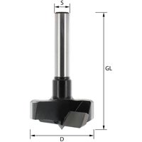 EDESSÖ WS- (Werkzeugstahl) Forstnerbohrer, Z=2+2, Rechtslauf, Durchmesser 10, GL90, S8 von EDESSÖ