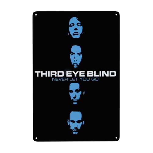 EDFRIDE Metall-Blechschild, 30,3 x 30,5 cm, Motiv: "Third Eye" Rock Blind Band, Wandkunst, Dekorschilder für Bar, Zuhause, Wohnzimmer, Zuhause, Metallposter von EDFRIDE