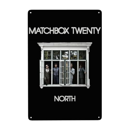 EDFRIDE Metall-Blechschild, Streichholzschachtel, 20,3 x 30,5 cm, Motiv: Streichholzschachtel, Rock Twenty Band, Wandkunst, Dekorschilder für Bar, Zuhause, Wohnzimmer, Zuhause, Metallposter, von EDFRIDE