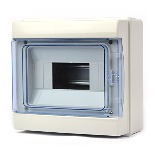 Aufputz Verteilerkasten IP65 / 1 reihig - 8 Module von EDH