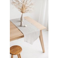 Weicher Leinen Tischläufer. Küchentisch Dekor. Natürliches Tischdekor. Einweihungsparty Geschenkidee. Weihnachtsdekor. Hochzeit Tischdeko von EDHomeDecorIdeas