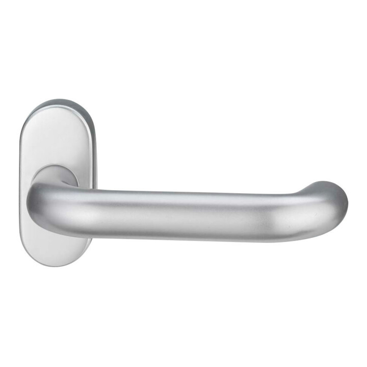 B-Ware Edi Profiltürdrücker Drückerlochteil Türbeschlag Est Oval Edelstahl 1103 2033 von EDI