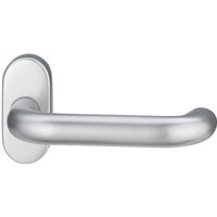 [NEUWERTIG] B-Ware Edi Profiltürdrücker Drückerlochteil Türbeschlag Est Oval Edelstahl 1103 2033 von EDI