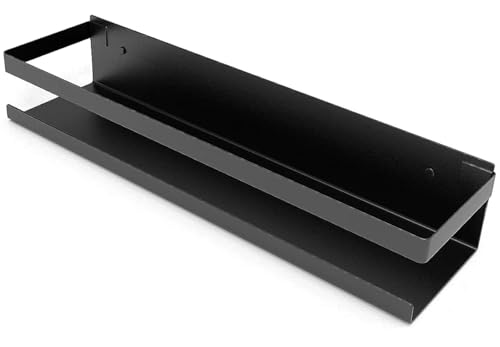 EDIBAZZAR Hängeregal - Solides Küchenregal - Modernes Design - Funktionelle Aufbewahrung - Badregal - Stilvoller Ordnungshelfer - Schwarz von EDIBAZZAR