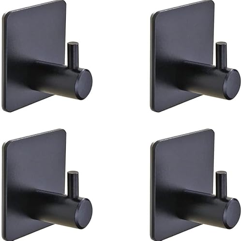 EDIBAZZAR Haken-Set - Selbstklebend - Komfort - Vielseitigkeit - Wasserdicht - Rostbeständig - Matte Oberfläche von EDIBAZZAR