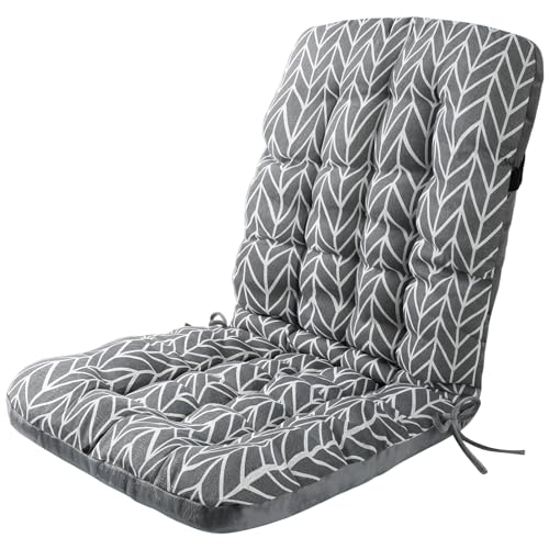 EDIMENS Hochlehnen-Sitzkissen mit Rückenstütze – Extra Dickes, Großes & Leichtes Outdoor-Sitzkissen für Garten, Terrasse, Büro und Zuhause (120x45x12 cm) – Lindert Rückenschmerzen, Atmungsaktiv (Blau) von EDIMENS