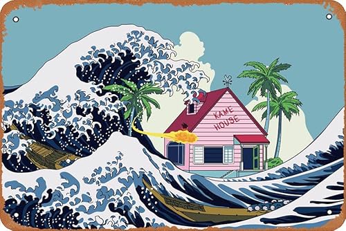 Kame House Best Collection Blechschild Blechschild Metallschild Vintage Metallposter Cafés Büro Spiel Club Bar Home Wanddekoration 20,3 x 30,5 cm von EDISAXE